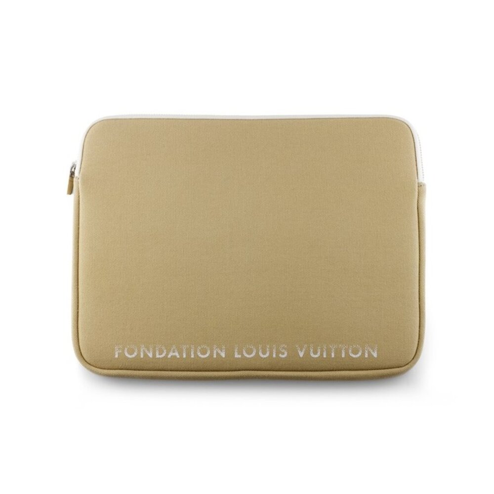 NWT - Authentic Fondation Louis Vuitton Laptop Sleeve - Camel